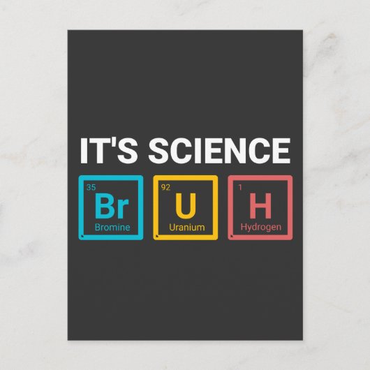 Carte Postale C'est la science mec humour de nerd drôle (Devant)