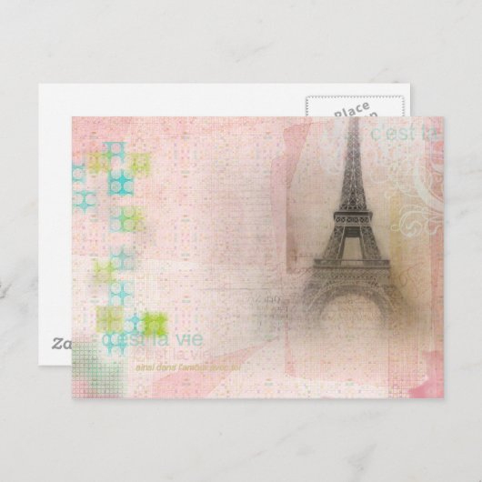 Carte Postale C'est La Vie (Devant / Derrière)