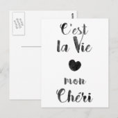Carte postale C'est la Vie mon Chéri (Devant / Derrière)