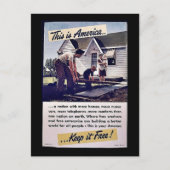 Carte Postale C'est l'Amérique la maintiennent libre ! (Devant)