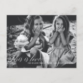 Carte Postale C'est l'amour Simple Script Photo Valentines Day (Devant)