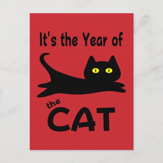 Carte Postale C'est l'année du CHAT (Devant)
