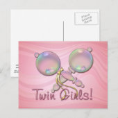 CARTE POSTALE C'EST LE BÉBÉ DE TWIN GIRLS PAR SHARON SHARPE (Devant / Derrière)