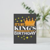 Carte Postale C'est le cadeau de fête d'anniversaire de mon roi (Debout devant)