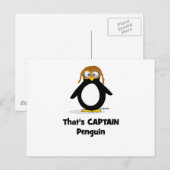 Carte Postale C'est le capitaine Penguin (Devant / Derrière)