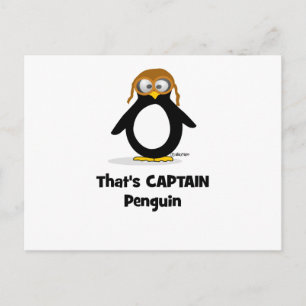 Carte Postale C'est le capitaine Penguin