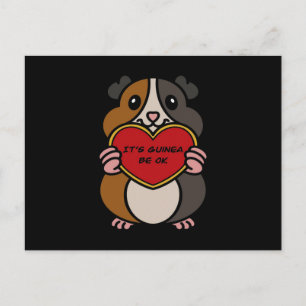Carte Postale C'est le Coeur de Coeur de Cochon de Guinée. Coc