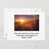 Carte Postale C'est le jour que le Seigneur a fait (Devant / Derrière)