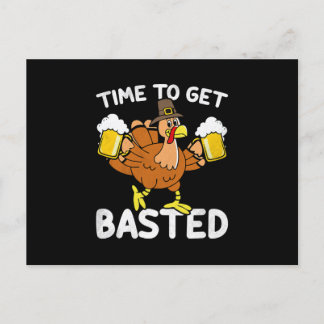 Carte Postale C'est le moment de se faire arroser drôle de bière