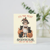 Carte Postale "C'est le moment le plus effrayant de l'année" (Debout devant)