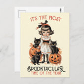 Carte Postale "C'est le moment le plus effrayant de l'année" (Devant / Derrière)