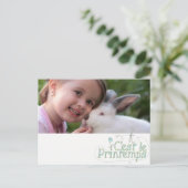 Carte Postale C'est le printemps - ajouter la photo (Debout devant)