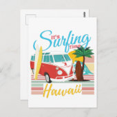 Carte Postale C'est le temps du surf Hawaii - Summer Beach Vibes (Devant / Derrière)