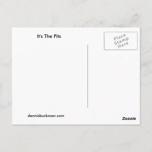 Carte Postale C'est les fosses (Dos)