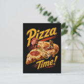 Carte Postale C'est l'heure de la pizza ! (Debout devant)