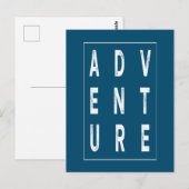 Carte Postale C'est l'heure de l'aventure (Devant / Derrière)