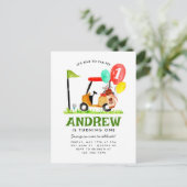 Carte Postale C'est l'heure de Par-tee Montgolfière de voiture d (Debout devant)