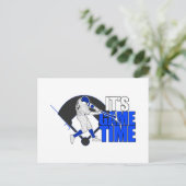 Carte Postale C'est l'heure du jeu - Baseball (Bleu) (Debout devant)