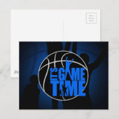 Carte Postale C'est l'heure du jeu - Bleu (Devant / Derrière)