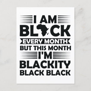 Carte Postale C'est l'histoire noire pour moi melanin bruh sista