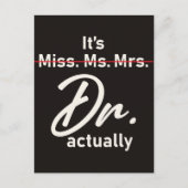 Carte Postale C'est Mlle Mme Mme Dr. Dr. En fait drôle (Devant)