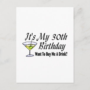 Carte Postale C'est mon 30e anniversaire