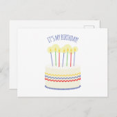 Carte Postale C'est mon anniversaire (Devant / Derrière)