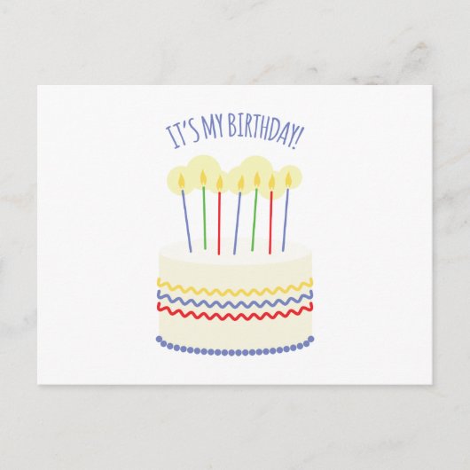 Carte Postale C'est mon anniversaire (Devant)