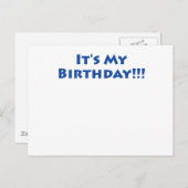 Carte Postale C'est mon anniversaire ! (Devant / Derrière)