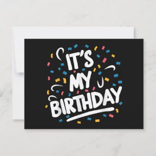 Carte Postale C'est mon anniversaire pour garçons filles enfants