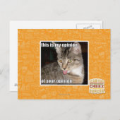 Carte Postale c'est mon opinion (Devant / Derrière)