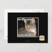 Carte Postale c'est mon opinion (Devant / Derrière)