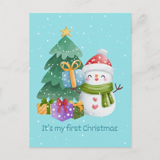 Carte Postale C'est mon premier Noël (Devant)