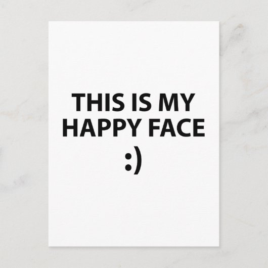 Carte Postale C'Est Mon Visage Heureux (Devant)