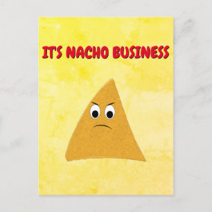 Carte Postale C'est Nacho Business Amusant Pun