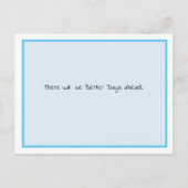 Carte Postale C'est Ok, de ne pas être Ok, Encouragement et Sout (Dos)