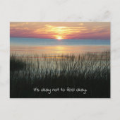 Carte Postale C'est Ok, de ne pas être Ok, Encouragement et Sout (Devant)