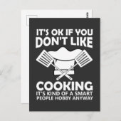 Carte Postale C'est ok si vous n'aimez pas la cuisine, c'est gen (Devant / Derrière)