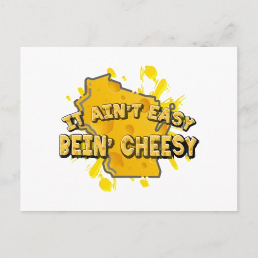 Carte Postale C'est pas facile d'être fromage (Devant)