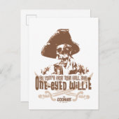 Carte Postale "C'est pour ça qu'ils t'appellent One-Eyed Willie" (Devant / Derrière)