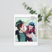 Carte Postale C'Est Pour Être Stupide Vintage Gangster Comics (Debout devant)