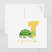 Carte Postale C'Est Pour La Tortue (Devant / Derrière)