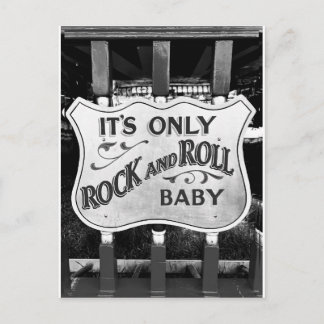 Carte Postale 'C'est seulement du rock and roll bébé'