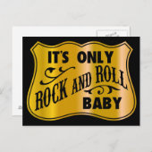 Carte Postale C'est seulement Rock and Roll Baby (Devant / Derrière)
