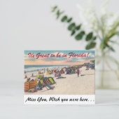 Carte Postale C'est super d'être en Floride ! (Debout devant)