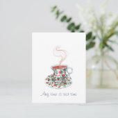 Carte Postale C'est toujours l'heure du thé (Debout devant)