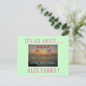 CARTE POSTALE C'EST TOUT......, PARCS ALEX ! (Debout devant)