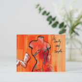 Carte Postale C'est très simple (Debout devant)