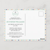 Carte Postale C'est Twins Modern Geometry Twins Baby shower (Dos)