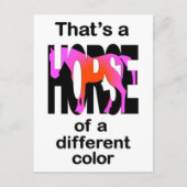 Carte Postale C'est un cheval d'une couleur différente (Devant)
